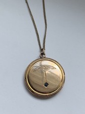 Jugendstil medaillon gold gebraucht kaufen  Luckenwalde