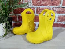 Crocs yellow wellies for sale  UK