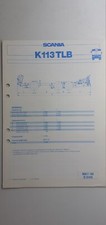 Scania-Bussar: K 113 TLB Chassis - Technische Daten (Prospekt); Mai 1988 comprar usado  Enviando para Brazil