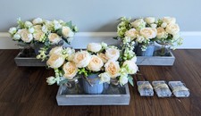 Centerpieces jars flowers for sale  Morrisville