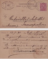 Firenze 1891 testatina usato  Roma