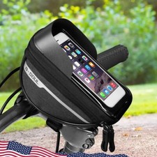 Usado, Bolsa de bicicleta capa dura 7 polegadas impermeável tela sensível ao toque bicicleta tubo superior capa de telefone comprar usado  Enviando para Brazil