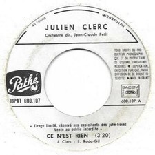 Rpm julien clerc d'occasion  Le Pontet