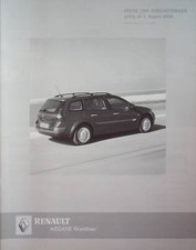 255450) Renault Megane Grandtour - Preise & Extras - Prospekt 08/2004 comprar usado  Enviando para Brazil