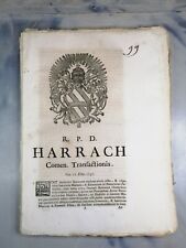 Sentenza 1737 harrach usato  Torri del Benaco