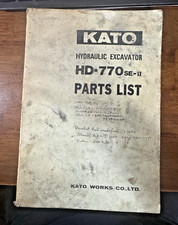 Usado, KATO ESCAVADEIRA HIDRÁULICA HD-770SE II LISTA DE PEÇAS ORIGINAL DE FÁBRICA OEM - USADA comprar usado  Enviando para Brazil