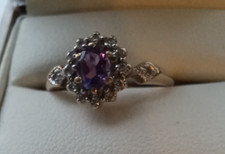 Vintage amethyst diamond for sale  STOKE-ON-TRENT