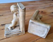 Antique plaster bookends. for sale  WHITSTABLE