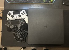 Pacote de console Playstation-4 Slim "1TB" completo com controle e cabos (PS4) comprar usado  Enviando para Brazil