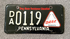 Usado, PLACA RARA BAIXA DÍGITO 1990 DARE PENNSYLVANIA #119 RARA TODA ORIGINAL comprar usado  Enviando para Brazil