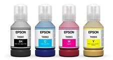 Conjunto de 4 tintas de sublimação de corante Epson CMYK 140 ml fabricante de equipamento original para F170 e F570 (T49M) comprar usado  Enviando para Brazil