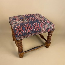Antique wooden footstool for sale  FAREHAM