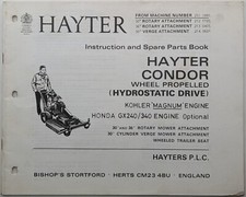 Hayter condor hydrostatic for sale  BOURNEMOUTH