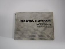 Honda xbr500s owner for sale  LONDON