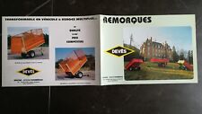 Brochure remorques deves d'occasion  Carvin