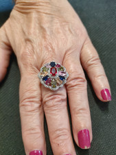 Anello placcato platino usato  Palermo