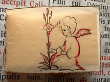 RELÍQUIA RARA CLASSE 1° Santa Teresa: Carmelitas pintadas à mão e cartão sagrado -Década de 1900! comprar usado  Enviando para Brazil