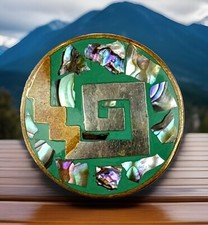 Abalone inlay brooch for sale  San Pedro