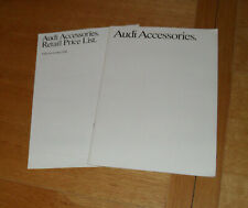 Audi accessories brochure for sale Audi accessories brochure for sale  FAREHAM