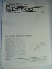 Pioneer f600 manuale usato  Cagliari