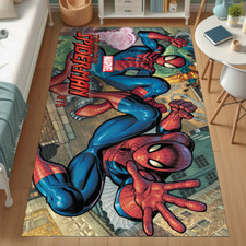 Tapete Homem-Aranha, Tapete de Super-Heróis, Decoração do Homem-Aranha, Tapete de Quarto de Meninos, Tapete de Quarto Infantil comprar usado  Enviando para Brazil