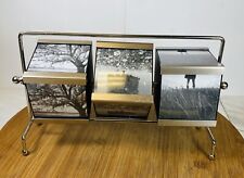 Moldura para foto cubo rotativo triplo Target Home 12 fotos acabamento em estanho 2,5" comprar usado  Enviando para Brazil