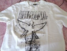 Nirvana white shirt for sale  BOURNEMOUTH