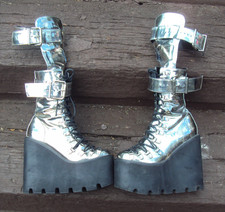 silver platform boots for sale silver platform boots for sale READING