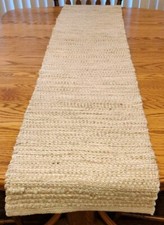 Corredor de mesa de fibra natural juta tecido grosso estopa acabamento 73×15 qualidade pesada boho comprar usado  Enviando para Brazil