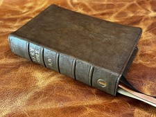 Goatskin KJV Large Print Compact Reference Bible Caloca Binding , usado comprar usado  Enviando para Brazil