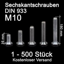 Sechskantschrauben m10 verzink gebraucht kaufen  Wernberg-Köblitz