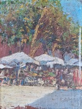 Tableau peinture terrasse d'occasion  Toulouse-