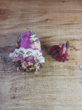 Ornamento de coelho vintage tecido guatemalteco e ovo de Páscoa caseiro comprar usado  Enviando para Brazil