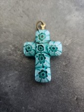 Pendentif croix murano d'occasion  Abbeville