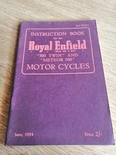 Royal enfield instruction for sale  LEICESTER