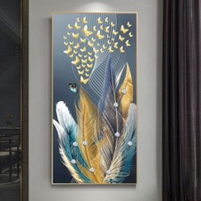 Pluma Mariposa Abstracto Lona Pintura Pared Arte Impresión Lona Póster Imágenes segunda mano  Embacar hacia Mexico