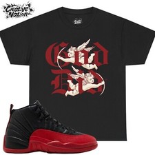Camisa para combinar Jordan 12 Flu Game 2025 unissex camiseta DEUS fez presente para ele comprar usado  Enviando para Brazil