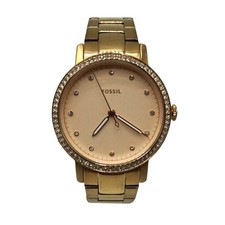 Relógio feminino Fossil Neely Swarovski pulseira de aço rosa nova bateria, usado comprar usado  Enviando para Brazil