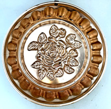 Molde de gelatina panela de cobre vintage com padrão floral rosa excelente 9 7/8"x9 7/8" comprar usado  Enviando para Brazil