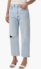 Jeans AGOLDE 90's cintura média cropped perna reta MSRP $238 comprar usado Jeans AGOLDE 90's cintura média cropped perna reta MSRP $238 comprar usado  Enviando para Brazil