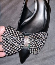 Pumps glitzer schleife gebraucht kaufen  Berlin