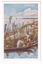 Cartão comercial vintage 1938 Índias Orientais PESCA COM SEROS Sumatra Oriental comprar usado  Enviando para Brazil