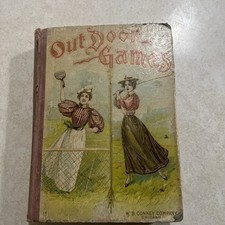 Outdoor Games Book 1899 Antique Kids Children Very Rare segunda mano  Embacar hacia Mexico