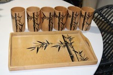 Vintage bamboo serving for sale  Fresno