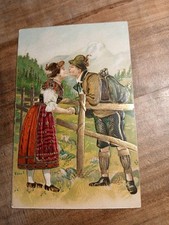 Postkarte geprägt liebespaar gebraucht kaufen  Emmerting