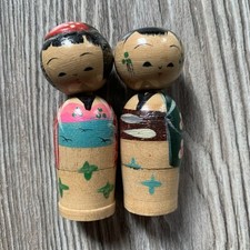 Bamboline kokeshi giapponesi usato  Parma