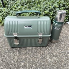 Lancheira Stanley 10 qt metal clássico verde martelo com garrafa térmica  comprar usado  Enviando para Brazil