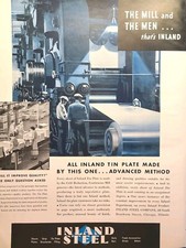 Inland steel tin for sale  Wallins Creek