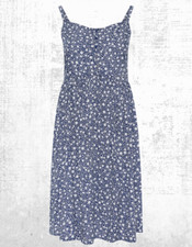 Ex Women’s Plus Size Curve Ditsy Vestido de Verão Floral Tiras Azul Marinho (Defeito) comprar usado  Enviando para Brazil