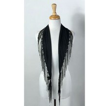 Black chain fringe for sale  Niagara Falls